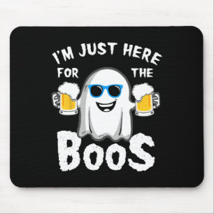 Ik ben hier alleen voor de Boos Fun Halloween Beer Muismat
