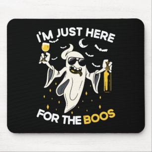 Ik ben hier alleen voor de Boos Fun Halloween Beer Muismat