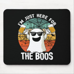 Ik ben hier alleen voor de Boos Funny Halloween Be Muismat