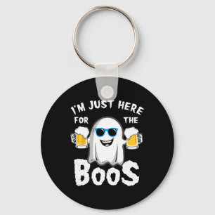 Ik ben hier alleen voor de Boos Funny Halloween Be Sleutelhanger