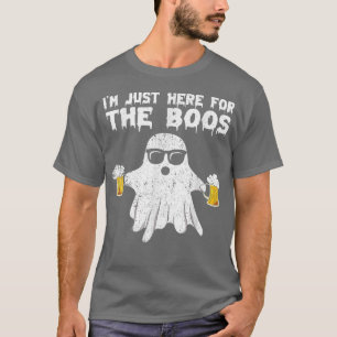 Ik ben hier alleen voor de Boos Funny Halloween Dr T-shirt