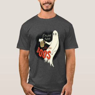 Ik ben hier alleen voor de Boos Funny Halloween Gh T-shirt