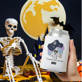 Ik ben hier alleen voor de BOOS Grappige Halloween Blikjeskoeler