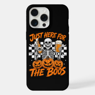 Ik ben hier alleen voor de Boos Halloween-skelet iPhone 15 Pro Max Case