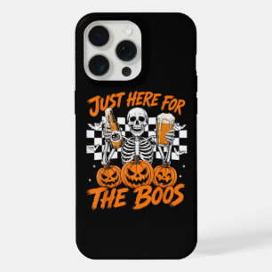 Ik ben hier alleen voor de Boos Halloween-skelet iPhone 15 Pro Max Case