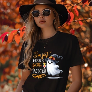 Ik ben hier alleen voor de Boos Halloween Tri-Blend Shirt