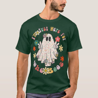 Ik ben hier alleen voor de Boos Halloween Women Gh T-shirt