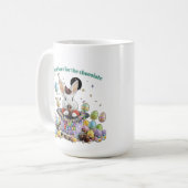 Ik ben hier alleen voor de chocolade koffiemok (Voorkant links)