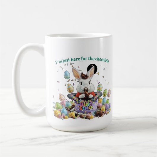 Ik ben hier alleen voor de chocolade koffiemok (Links)