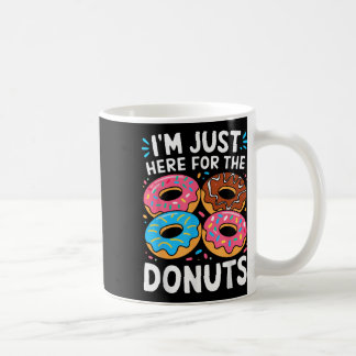 Ik ben hier alleen voor de donuts Shirt volwassene Koffiemok