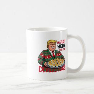 Ik ben hier alleen voor de duivelse eieren die gra koffiemok