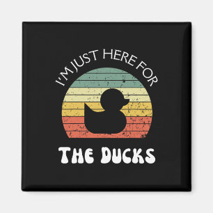 Ik ben hier alleen voor de eenden magneet