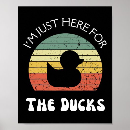 Ik ben hier alleen voor de eenden poster (Voorkant)
