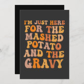 Ik ben hier alleen voor de fijne aardappelpuree Gr Kaart (Voorkant / Achterkant)