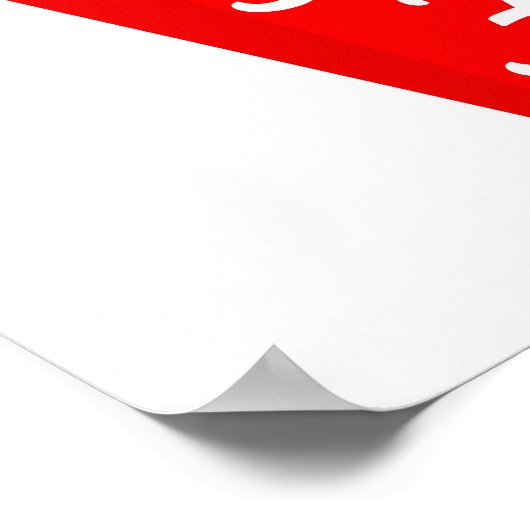 Ik ben hier alleen voor de Fransen. Poster (Hoek)