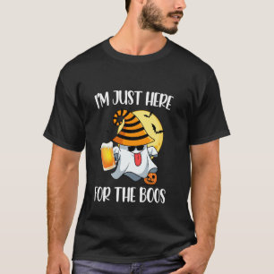 Ik ben hier alleen voor de grappige pompoen Hallow T-shirt