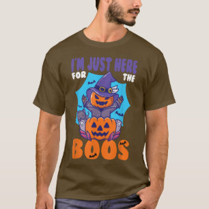 Ik ben hier alleen voor de grappige pompoen. t-shirt