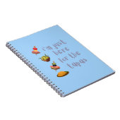 Ik ben hier alleen voor de grappige tapas notitieboek (Rechterzijde)