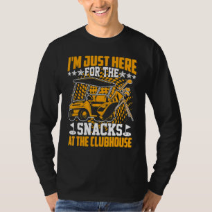 Ik ben hier alleen voor de gratis snacks in het cl t-shirt