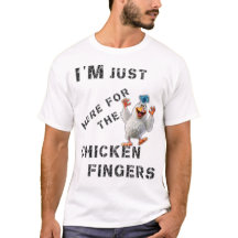 Ik ben hier alleen voor de kippenvingers