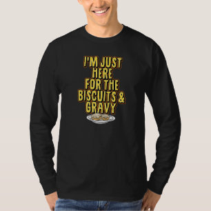 Ik ben hier alleen voor de koekjes en de grauwe Th T-shirt