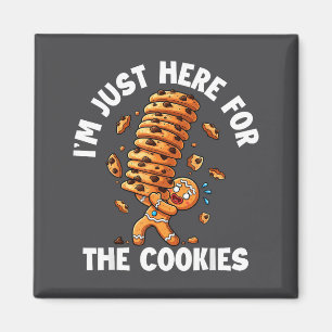 Ik ben hier alleen voor de koekjes gingerbread Ker Magneet