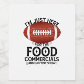 Ik ben hier alleen voor de levensmiddelenhandel en wijn etiket (Enkel label)