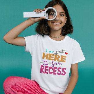 Ik ben hier alleen voor de pauze,Studentenhumor T-shirt