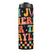 Ik ben hier alleen voor de playlist thermosbeker (Voorkant)