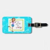 Ik ben hier alleen voor de pret bagagelabel (Voorkant horizontaal)