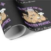 Ik ben hier alleen voor de Roast Potatoes Funny Cadeaupapier (Rol Hoek)