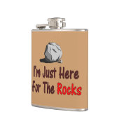 Ik ben hier alleen voor de rotsen heupfles (Links)