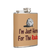 Ik ben hier alleen voor de rotsen heupfles (Rechts)