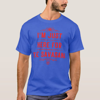 Ik ben hier alleen voor de savasana 6 t-shirt