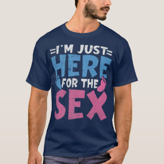 Ik ben hier alleen voor de seksespecifieke Mannen  T-shirt