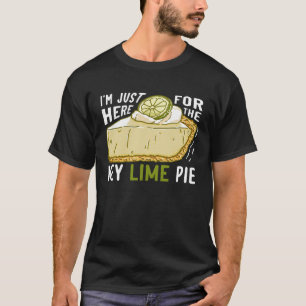 Ik ben hier alleen voor de sleutel Limoen taart T-shirt