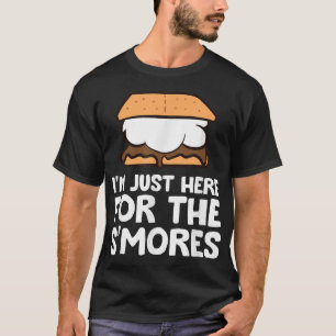 Ik ben hier alleen voor de Smores Kampvuur S'Mores T-shirt