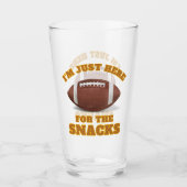 Ik ben hier alleen voor de snacks glas (Voorkant)