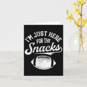 Ik ben hier alleen voor de snacks grappig fantasti kaart (Gele Bloem)