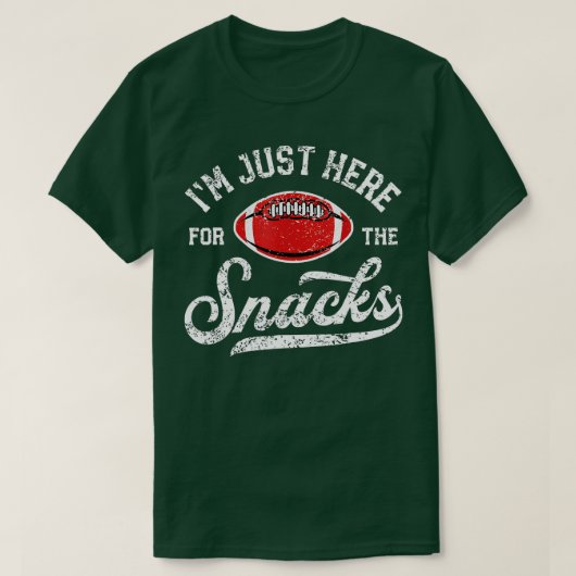 Ik ben hier alleen voor de snacks grappig fantasti t-shirt (Design voorkant)