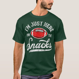 Ik ben hier alleen voor de snacks grappig fantasti t-shirt