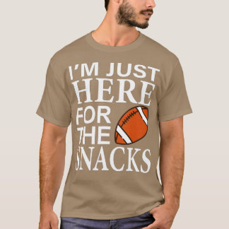 Ik ben hier alleen voor de snacks grappig fantasti t-shirt