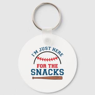 Ik ben hier alleen voor de snacks Grappige verkoop Sleutelhanger