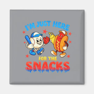 Ik ben hier alleen voor de snacks magneet