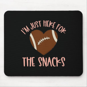 Ik ben hier alleen voor de snacks voetbal voor vro muismat