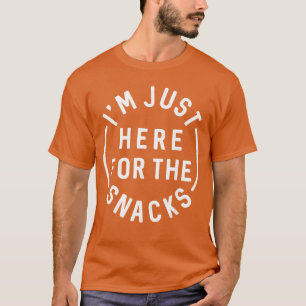 Ik ben hier alleen voor de snacksoddler vintage vr t-shirt