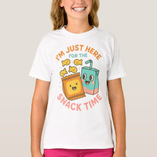Ik ben hier alleen voor de snacktijd – Schattige s T-shirt