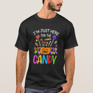 Ik ben hier alleen voor de snoepjes t-shirt