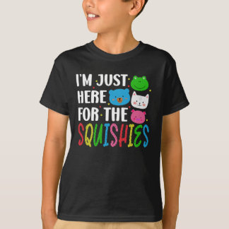 Ik ben hier alleen voor de squishies t-shirt