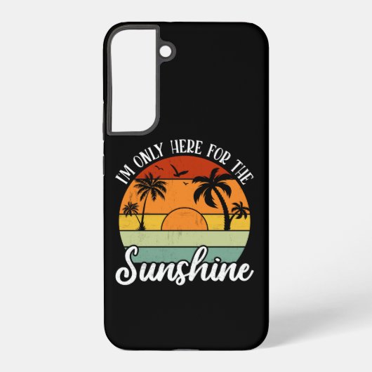 Ik ben hier alleen voor de Sunshine, Summer Vibes Samsung Galaxy Hoesje (Achterkant)